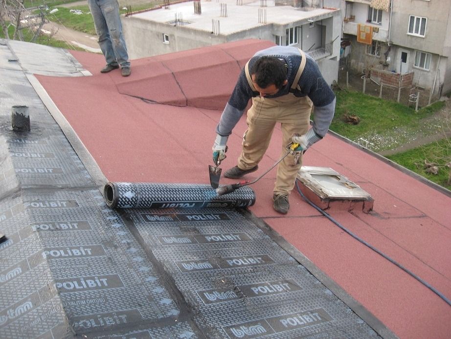 Şirinyer EPDM Kauçuk Çatı – düz çatıda arduvazlı bitümlü membran serimi